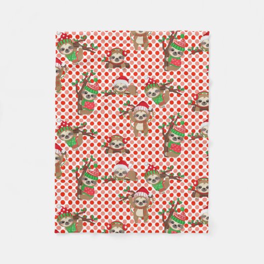 kerstdekendeken fleece deken (Voorkant)