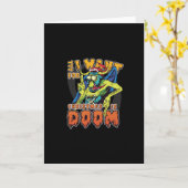 Kerstdemon Kaart (Gele Bloem)