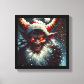 Kerstdemon Krampus 1 Canvas Afdruk (Voorkant)