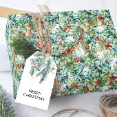 Kerstden en Bessen Cadeaupapier