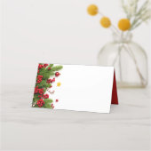 Kerstden en bessen | Vakantie Plaatskaartje (Voorkant)