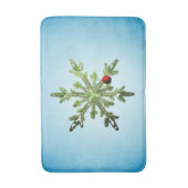 Kerstden Sneeuwvlok Badmat (Voorkant Verticaal)