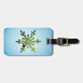 Kerstden Sneeuwvlok Bagagelabel (Voorkant horizontaal)