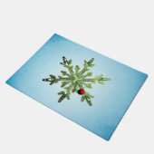 Kerstden Sneeuwvlok Deurmat (Schuin)