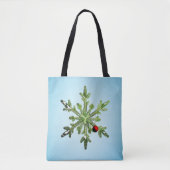 Kerstden Sneeuwvlok Tote Bag (Voorkant)