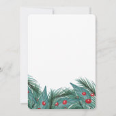 Kerstdenergie waterverf dek zalen kaart (Achterkant)