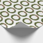 Kerstdengroef met boog cadeaupapier (Hoek)