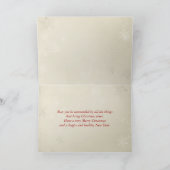 Kerstdengroef met rode lichten en boog kaart (Binnen)