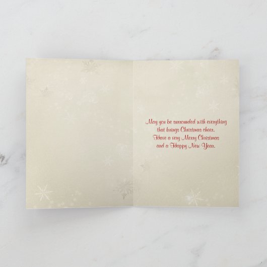 Kerstdengroef met rood licht kaart (Binnen)