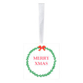 Kerstdengroet met schattige plank en engel decoratie (Rechts)