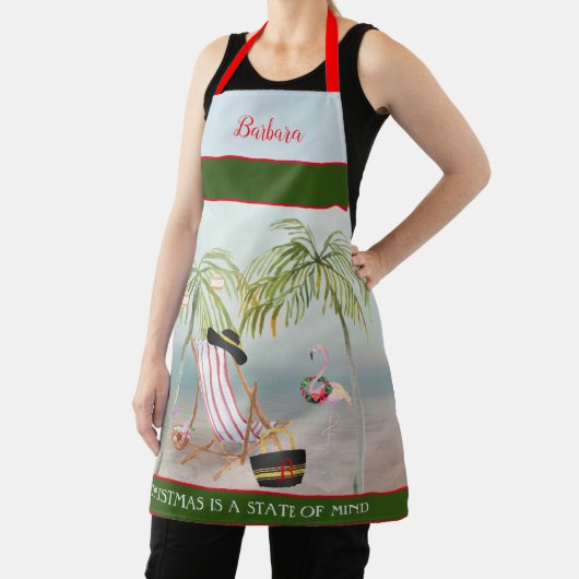 Kerstdenkerbakkerspalmen Flamingo Schort (Insitu)