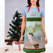 Kerstdenkerbakkerspalmen Flamingo Schort