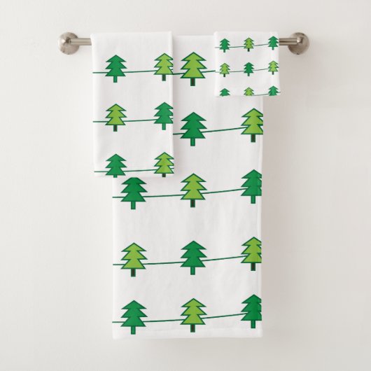 Kerstdennen Eenvoudig Elegant Bad Handdoek (Insitu)