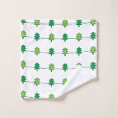 Kerstdennen Eenvoudig Elegant Bad Handdoek (Wasdoekje)