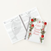 Kerstdennen en bessen Vakantie Recept Notitieboek (Binnen)