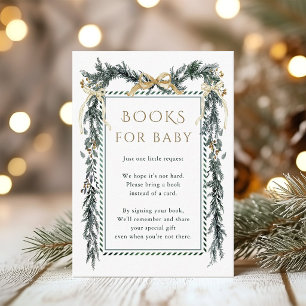 Kerstdennen Gouden Boogslinger Boeken voor Baby Informatiekaartje