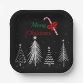 Kerstdennen Papieren Bordje (Voorkant)