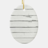 Kerstdennenbessen Custom Family Photo Keramisch Ornament (Achterkant)