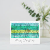 Kerstdennenbomen met Rudolph genoemd Waterverf Feestdagenkaart (Staand voorkant)