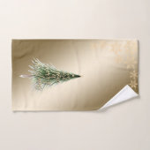 Kerstdennenboom, sneeuwvlokken bad handdoek (Handdoek)