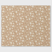 kerstdenogen cadeaupapier (Vlak)