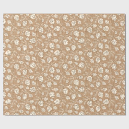 kerstdenogen cadeaupapier (Vlak)