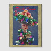 Kerstderby Pet Colorful Balls Magnetic Kaart (Voorkant)