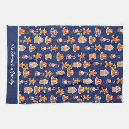 Kerstdesserts gepersonaliseerd theedoek