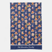 Kerstdesserts gepersonaliseerd theedoek (Verticaal)