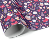 Kerstdesserts, sterrenpatroon. cadeaupapier (Rol Hoek)