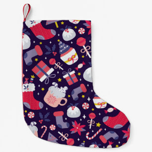 Kerstdesserts, sterrenpatroon. kleine kerstsok