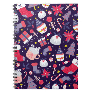 Kerstdesserts, sterrenpatroon. notitieboek