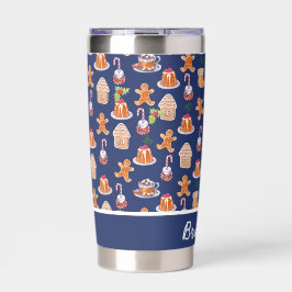Kerstdesserts Tumbler gepersonaliseerd Geïsoleerde Drinkbeker