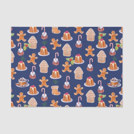 kerstdesserts — Weefselpapier Tissuepapier (Voorkant)