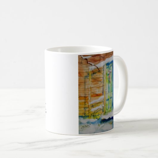 Kerstdeur en Oosterse Mok met groene koffie (Voorkant rechts)