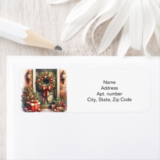 kerstdeur etiket (Insitu)