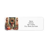 kerstdeur etiket (Voorkant)