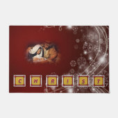 Kerstdeur Mat, Jezus Christus Deurmat (Voorkant)