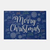 Kerstdeur Mat, prettige kerst Deurmat (Voorkant)
