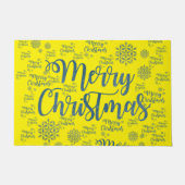 Kerstdeur Mat, prettige kerst Deurmat (Voorkant)