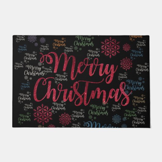 Kerstdeur Mat, prettige kerst Deurmat (Voorkant)