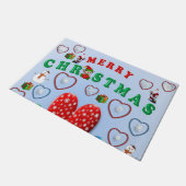 Kerstdeur Mat, prettige kerst Deurmat (Schuin)