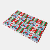 Kerstdeur Mat, prettige kerst Deurmat (Schuin)