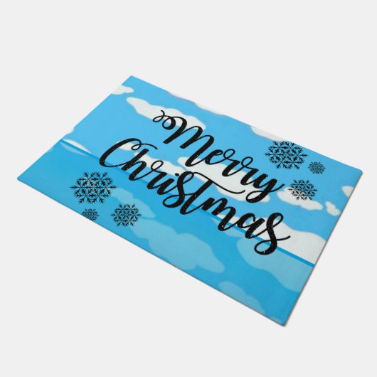 Kerstdeur Mat, prettige kerst Deurmat (Schuin)