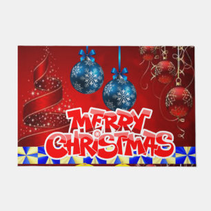 Kerstdeur Mat, prettige kerst Deurmat