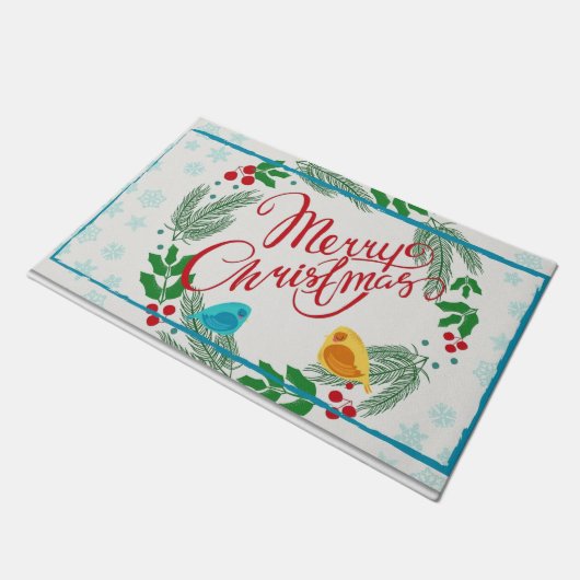 Kerstdeur Mat, prettige kerst Deurmat (Schuin)