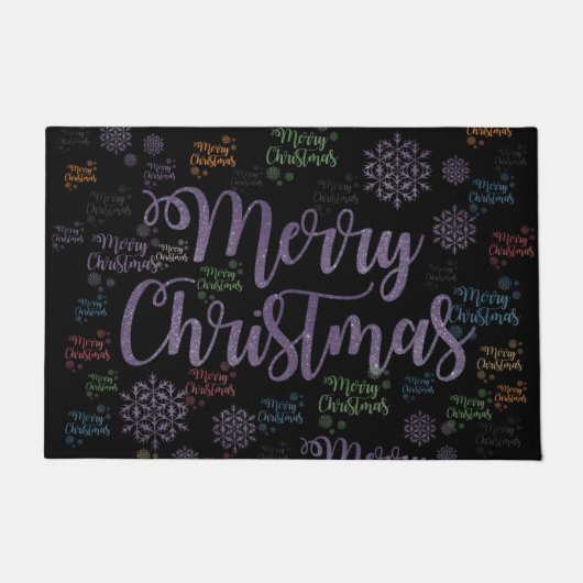 Kerstdeur Mat, prettige kerst Deurmat (Voorkant)