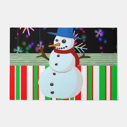 Kerstdeur Mat, Snowman Deurmat (Voorkant)