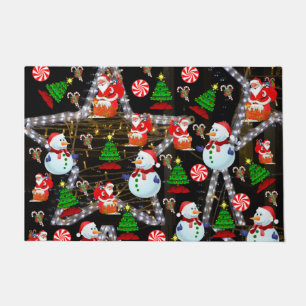 Kerstdeur Mat, Snowman Deurmat