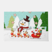Kerstdeur Mat, Snowman Deurmat (Voorkant)
